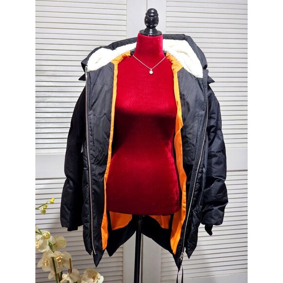 Orolay Women's Black Hooded Down Jacket With Fleece Lining Size Large 318 - Picture 14 of 16